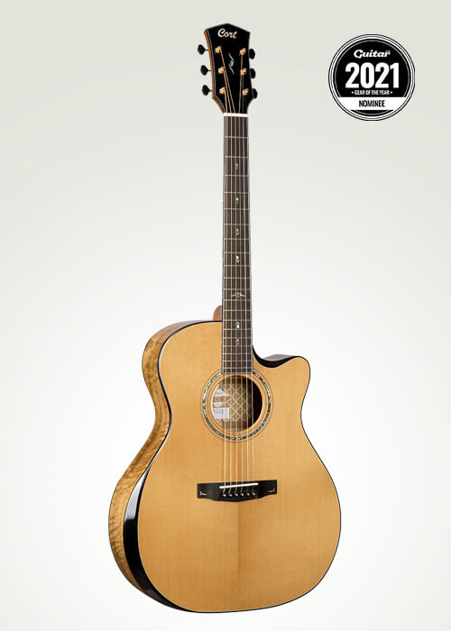 Cort Gold Gold Edge Guitare électrique acoustique Carrousel