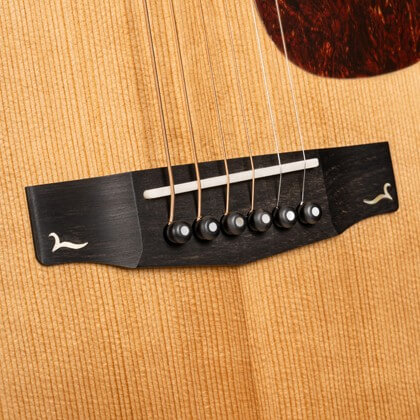 cort gold oc8 guitarra acústica característica puente de ébano clavijas