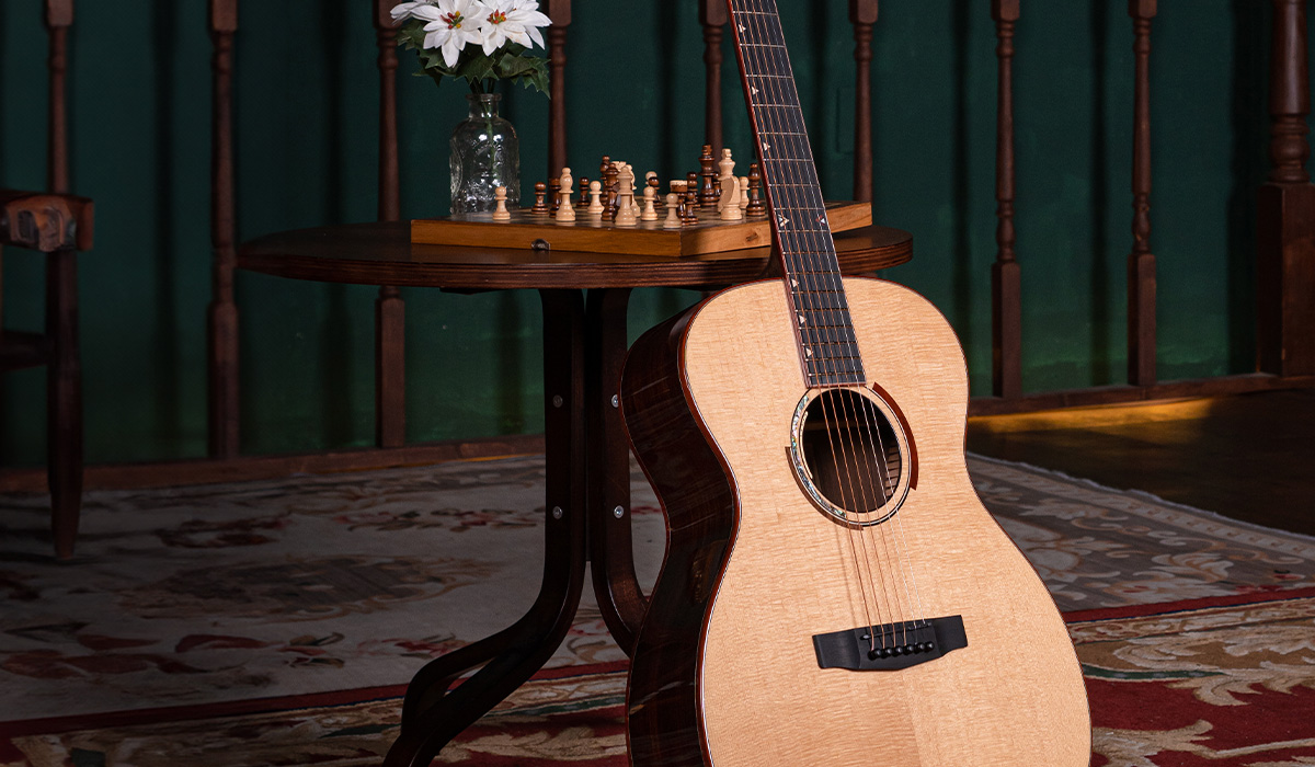 Guitarra acústica-eléctrica Cort Masterpiece Abstract Delta