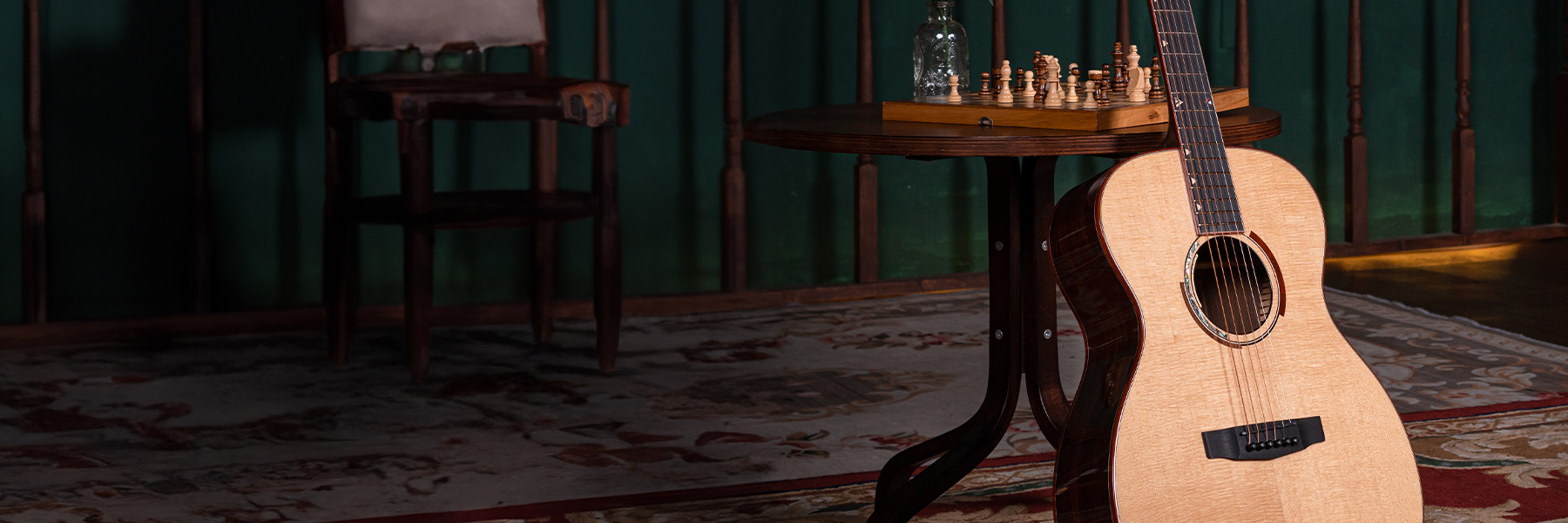 Guitarra acústica-eléctrica Cort Masterpiece Abstract Delta