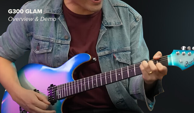 cort g g300 glam electric guitar overview video