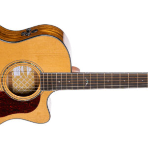 Cort Gold A6 Bocote Guitare Electrique Acoustique Grid