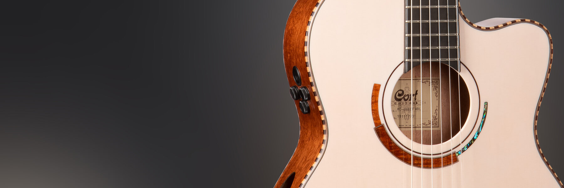 cort masterpiece solencanto guitarra eléctrica acústica key feature 2