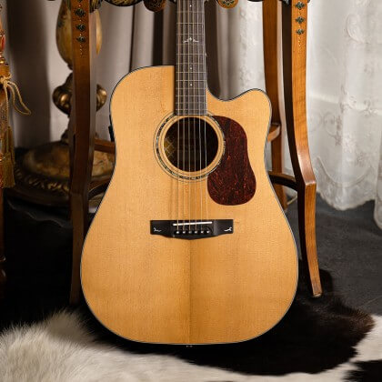 cort gold dc6 acoustic electric guitar feature 3