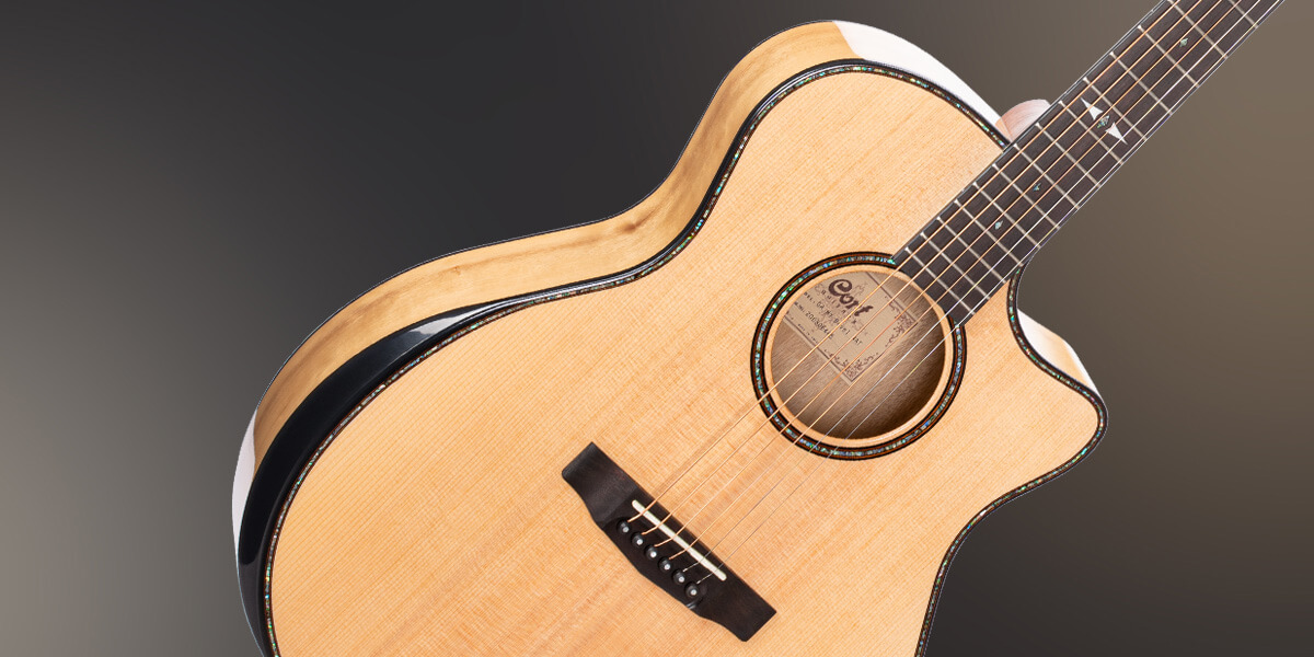 Cort Grand Regal GA My Bevel Guitare électrique acoustique HERO Mobile