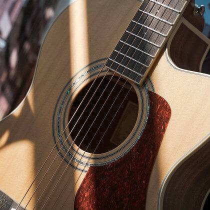 Cort luce l710f acoustic electric guitar feature 4