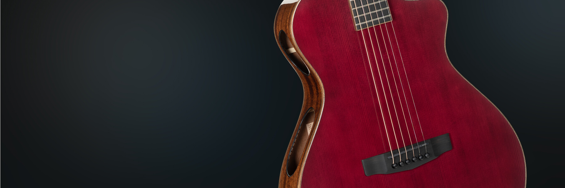 Cort Modern Burgundy cutaway acoustic guitar