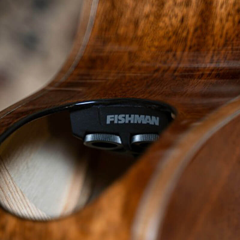 Cort Modern Burst acoustic guitar with Fishman electronics on sound port