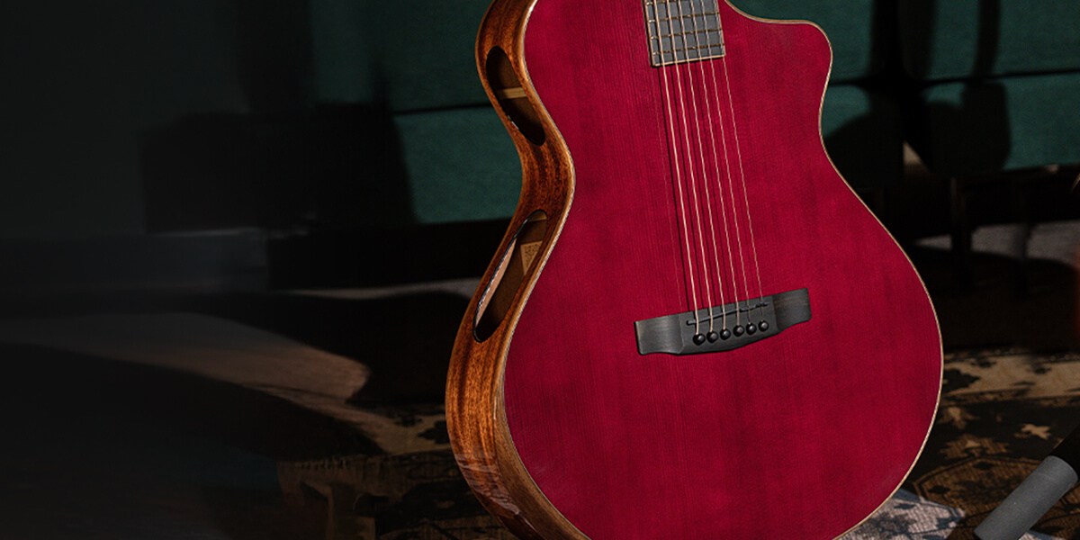 Cort Modern Burgundy acoustic guitar 